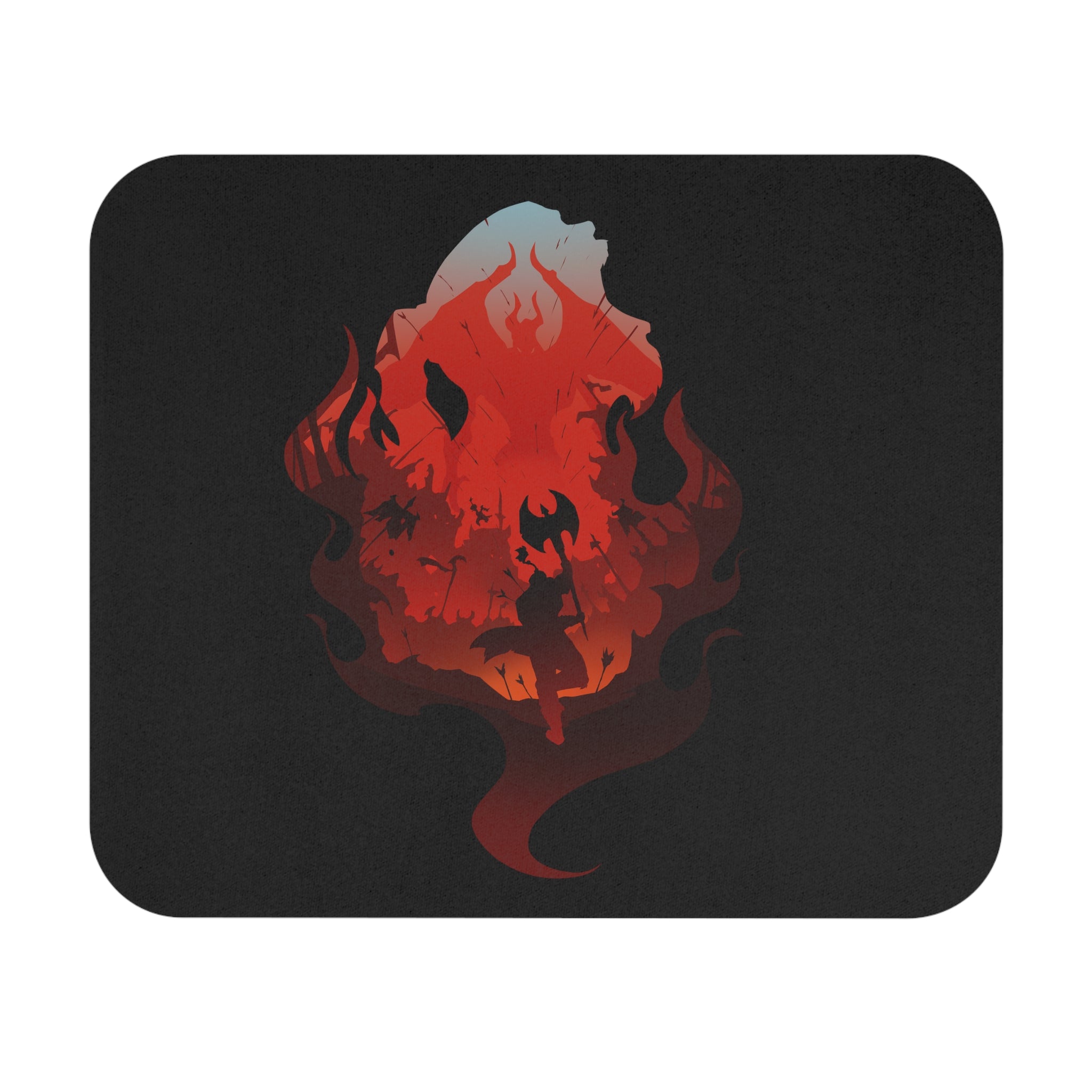BARBARIAN SILHOUETTE RECTANGLER MOUSE PAD