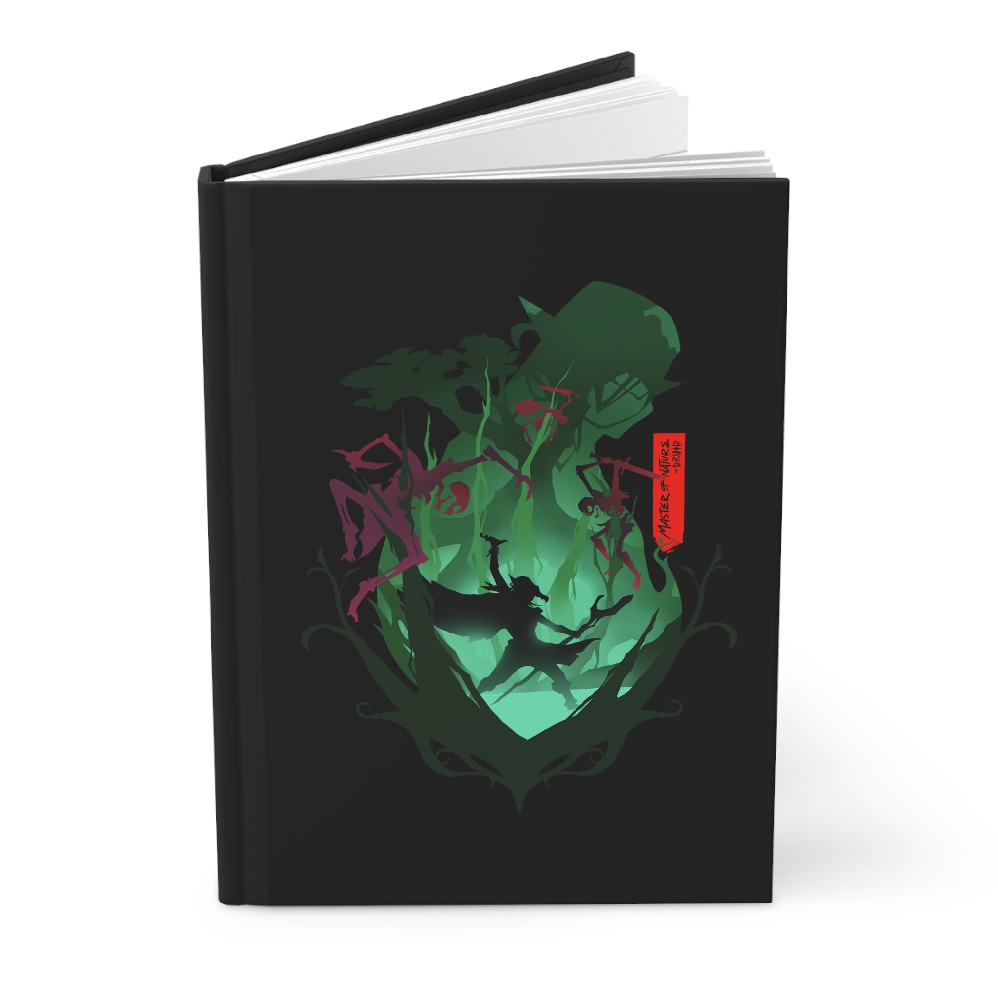 DRUID CLASS SILHOUETTE HARDCOVER CAMPAIGN JOURNAL