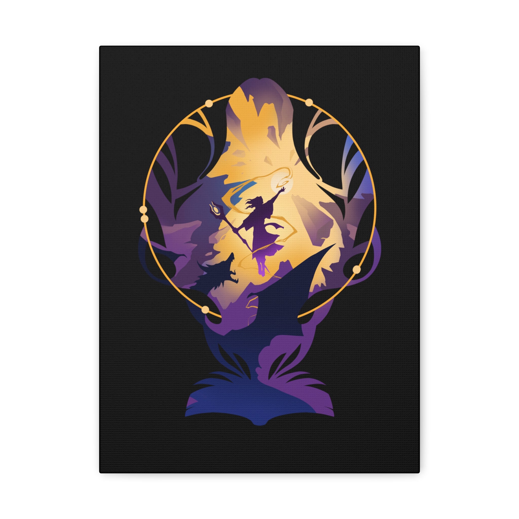 WIZARD CLASS SILHOUETTE CANVAS GALLERY WRAPS