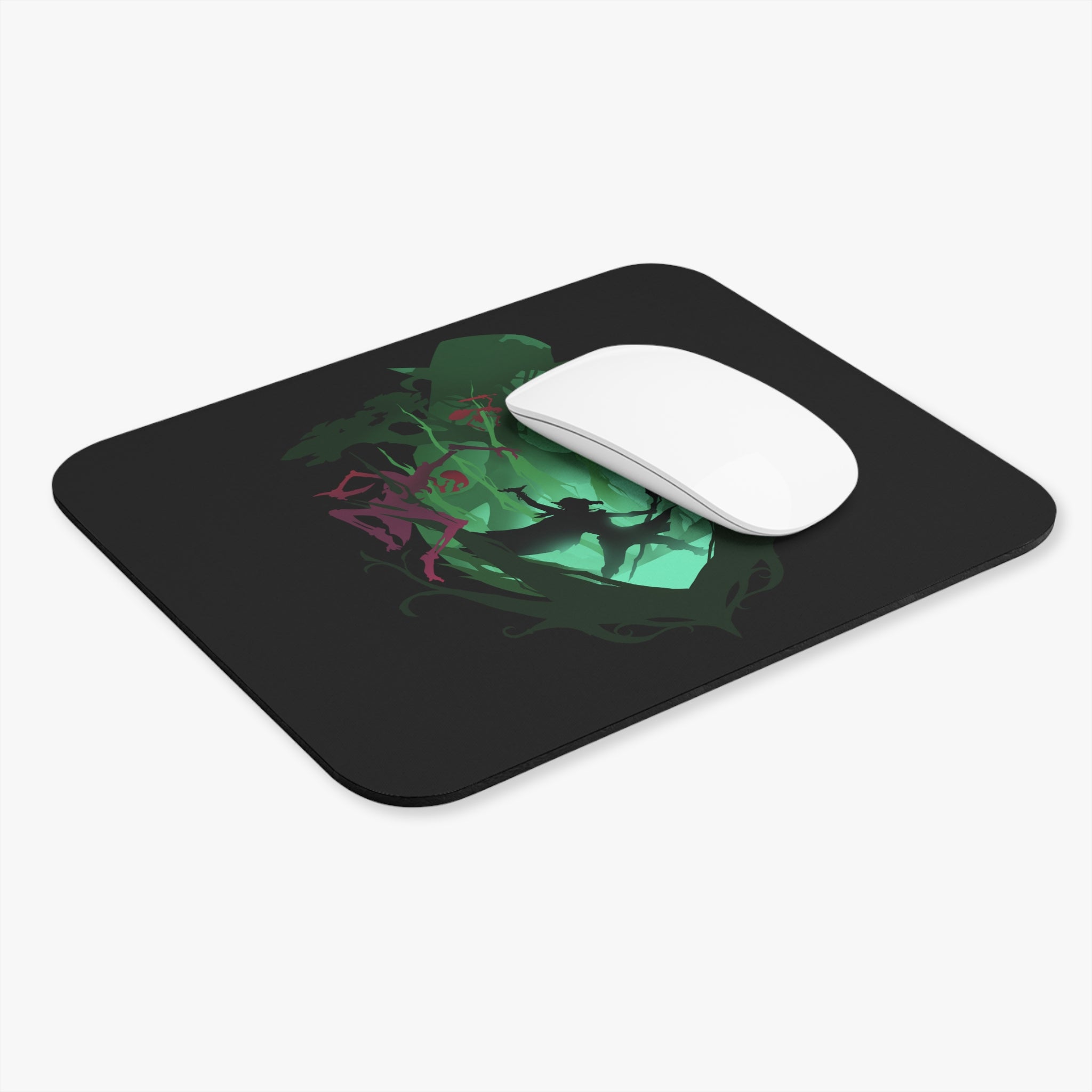 DRUID CLASS SILHOUETTE RECTANGLER MOUSE PAD