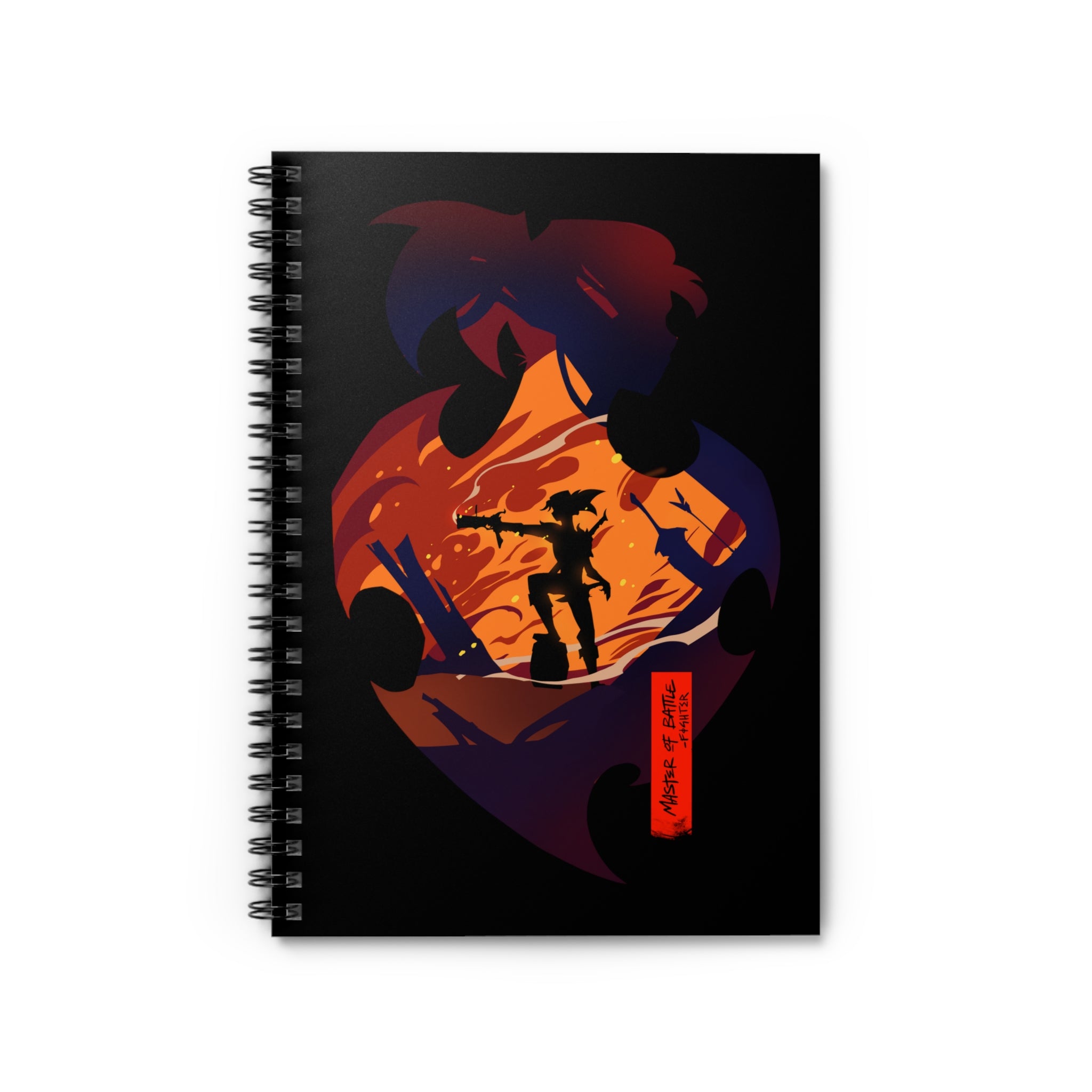 FIGHTER CLASS SILHOUETTE CAMPAIGN JOURNAL SPIRAL NOTEBOOK