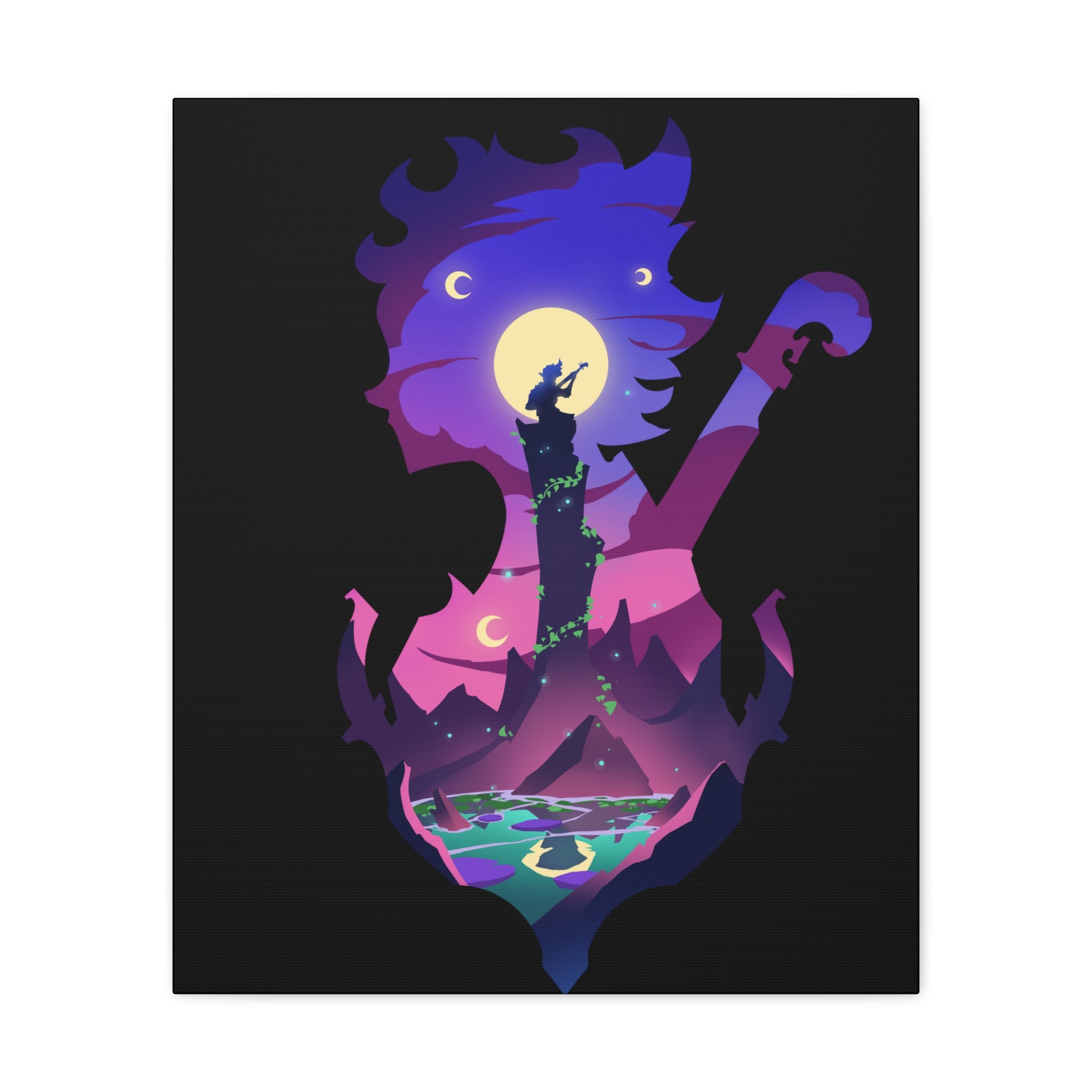 BARD CLASS SILHOUETTE CANVAS GALLERY WRAPS