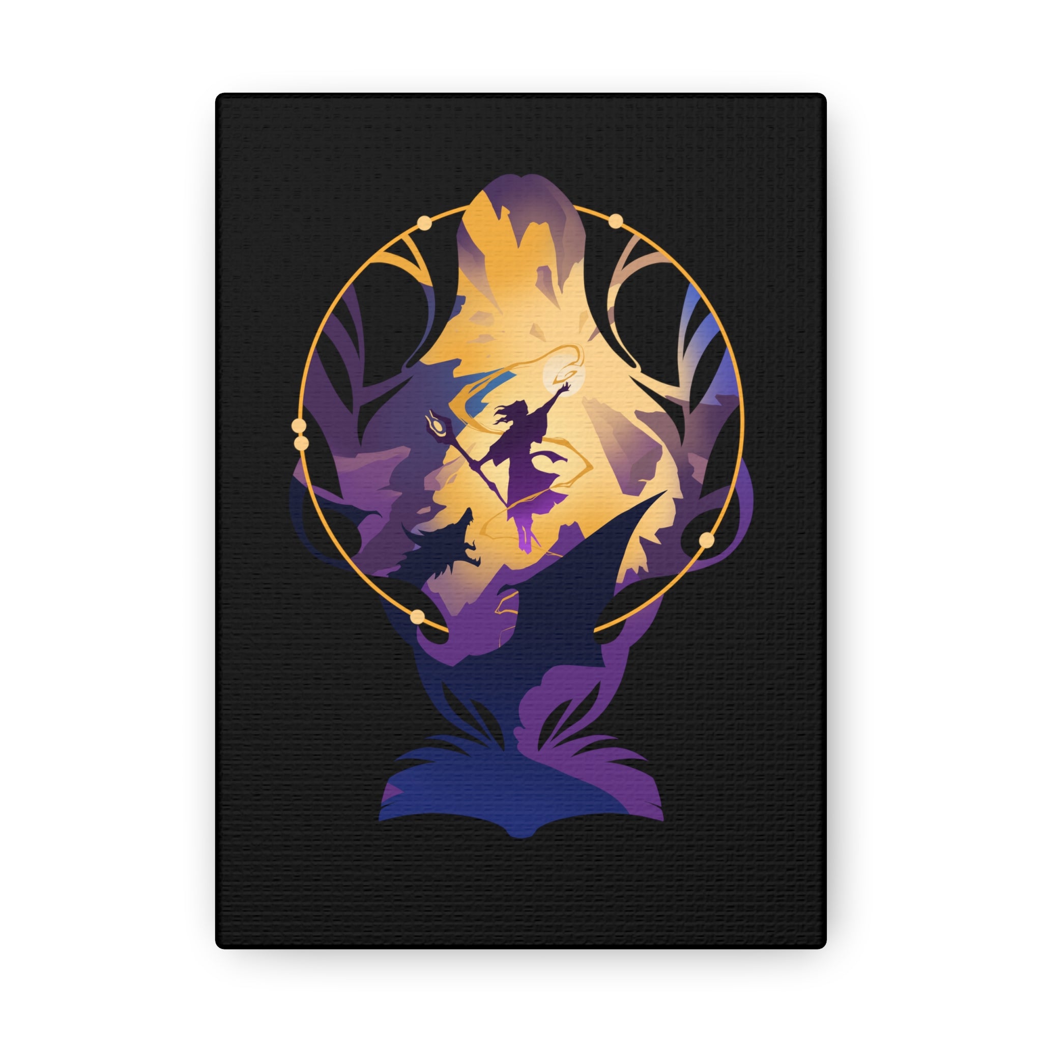 WIZARD CLASS SILHOUETTE CANVAS GALLERY WRAPS