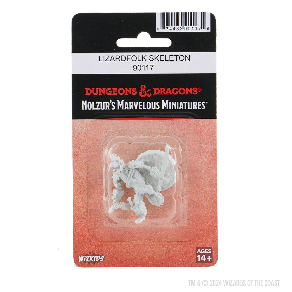 D&D Nolzur's Marvelous Miniatures: Unpainted Minis - Lizardfolk Skeleton (Wave 23)