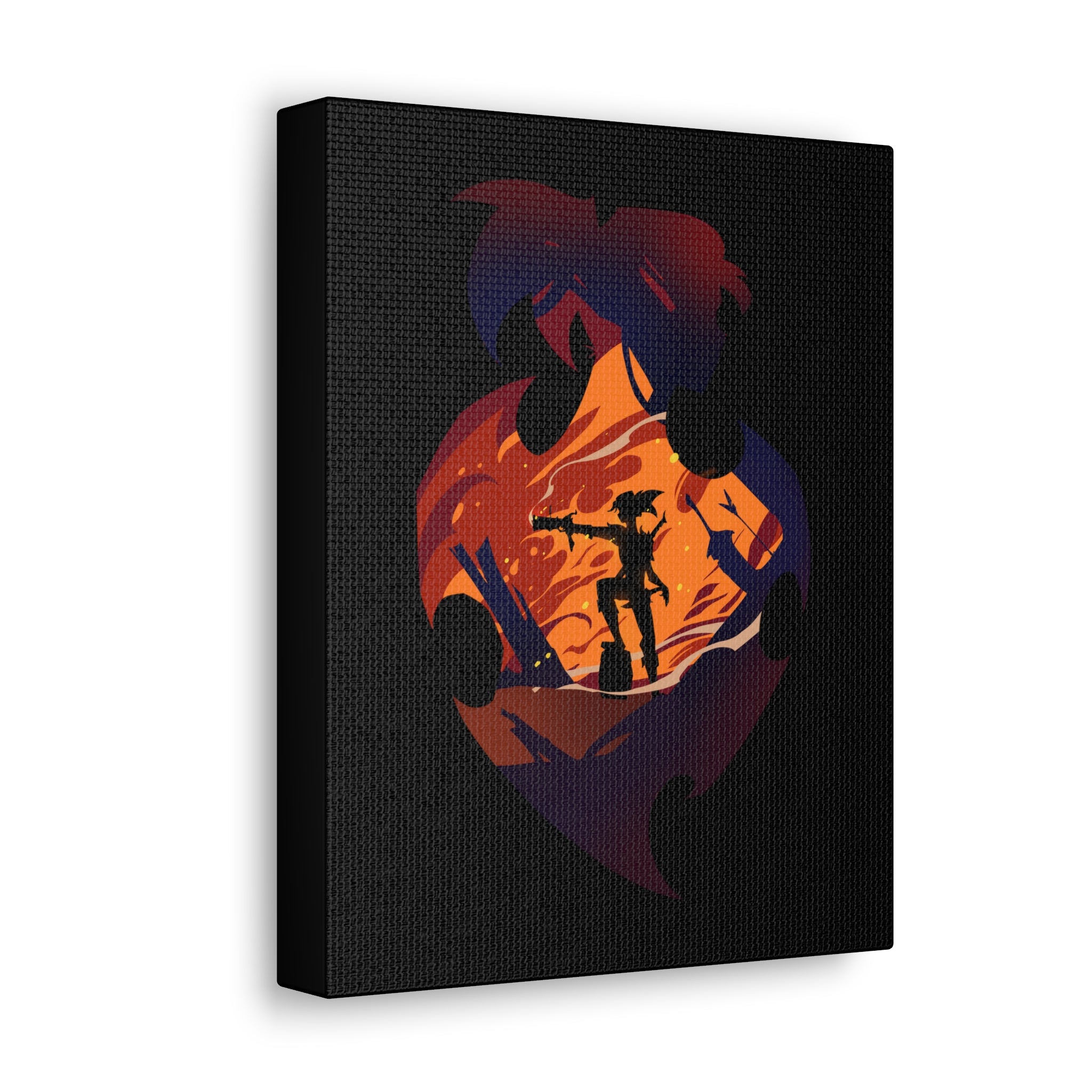 FIGHTER CLASS SILHOUETTE CANVAS GALLERY WRAPS