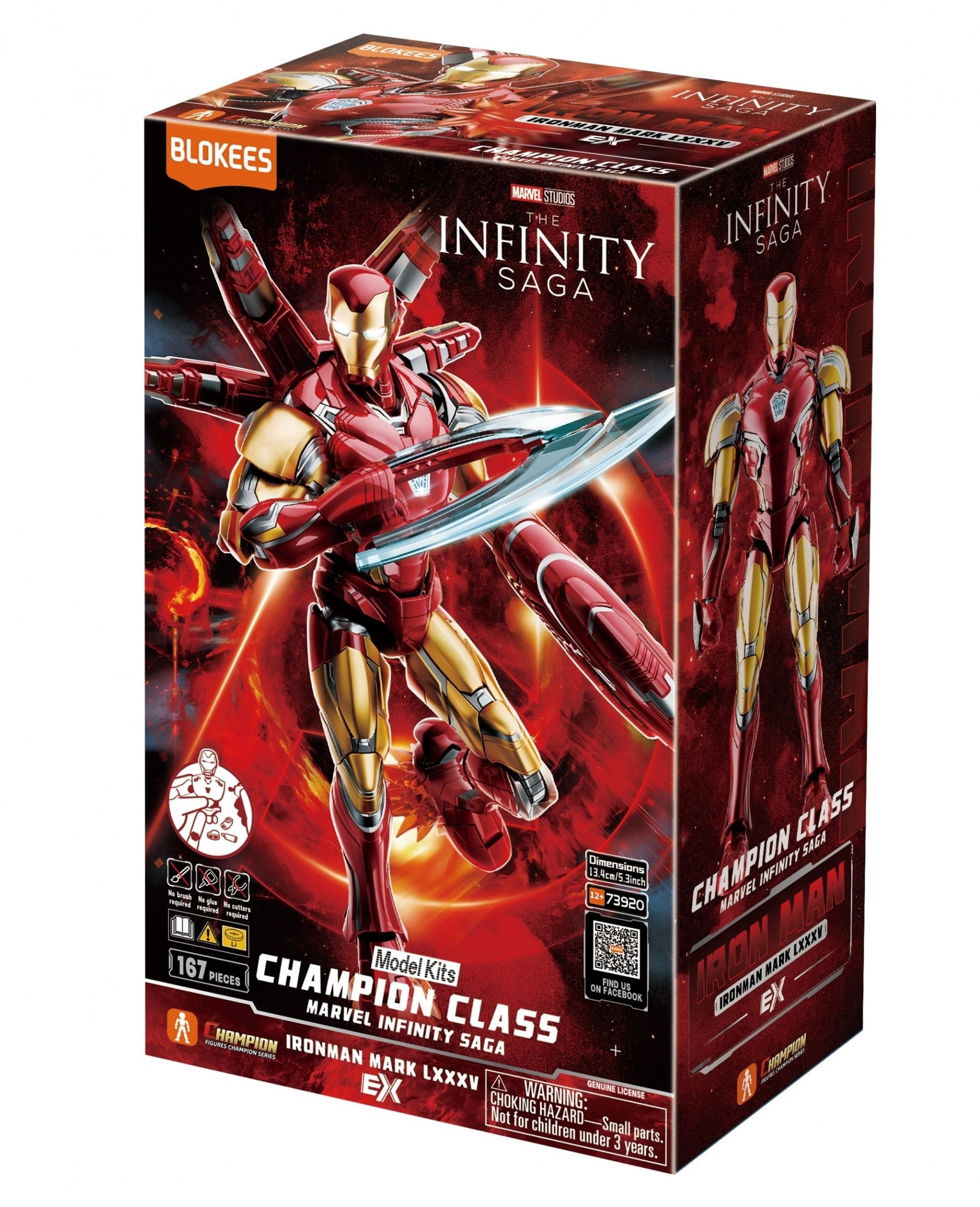 Blokees: Marvel Infinity SAGA - Champion Class 01 - Iron Man MK85 DX