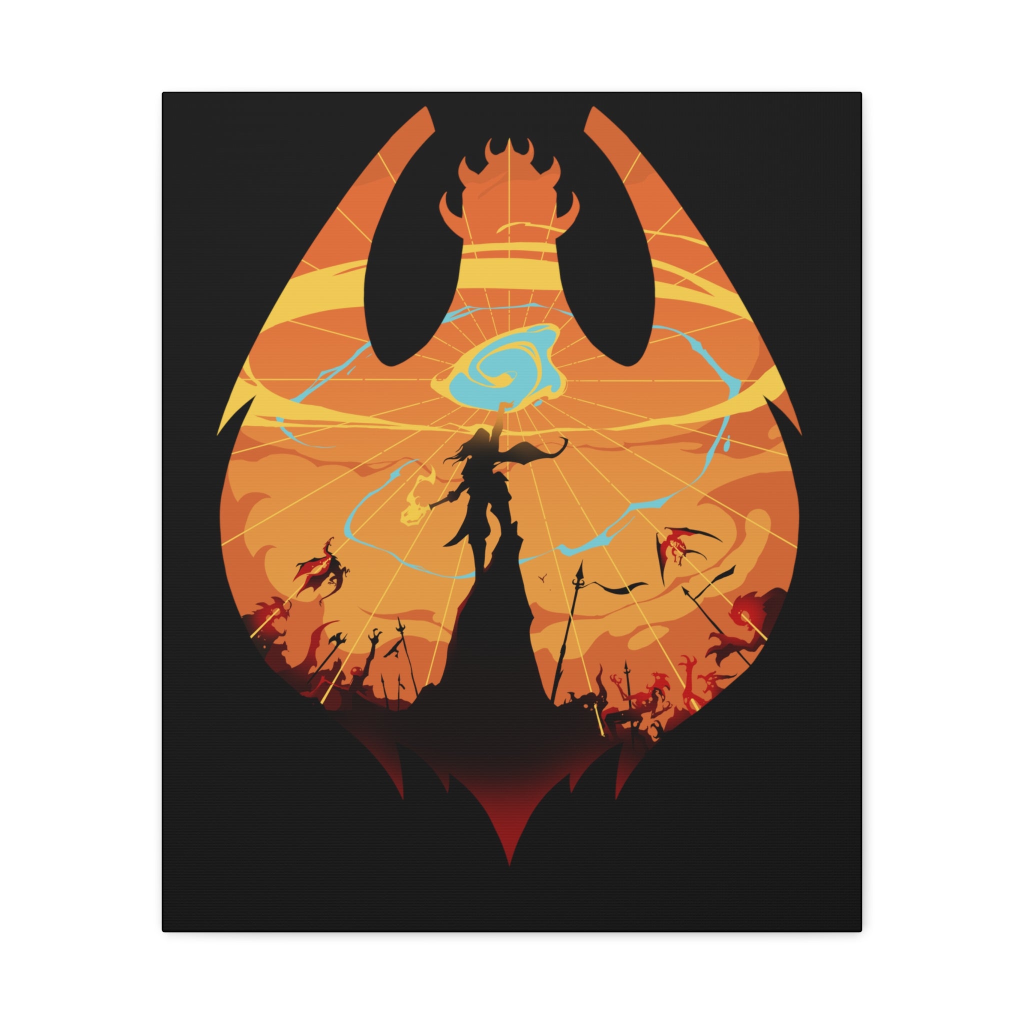 CLERIC CLASS SILHOUETTE CANVAS GALLERY WRAPS