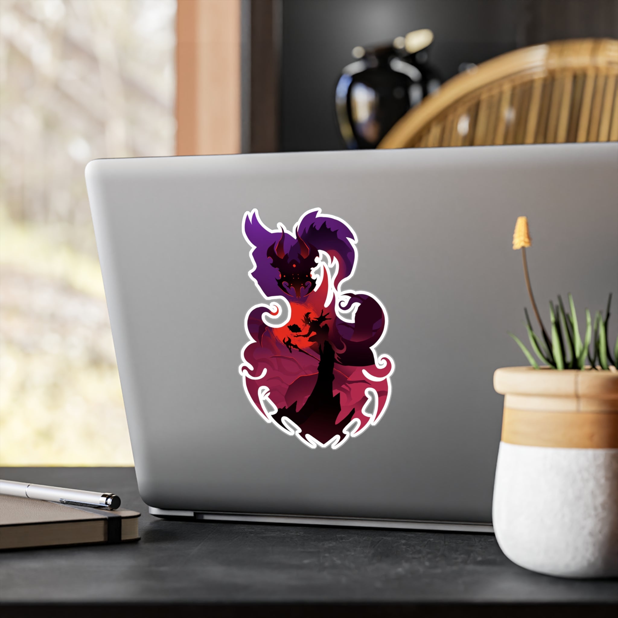 WARLOCK CLASS SILHOUETTE KISS-CUT VINYL DECAL