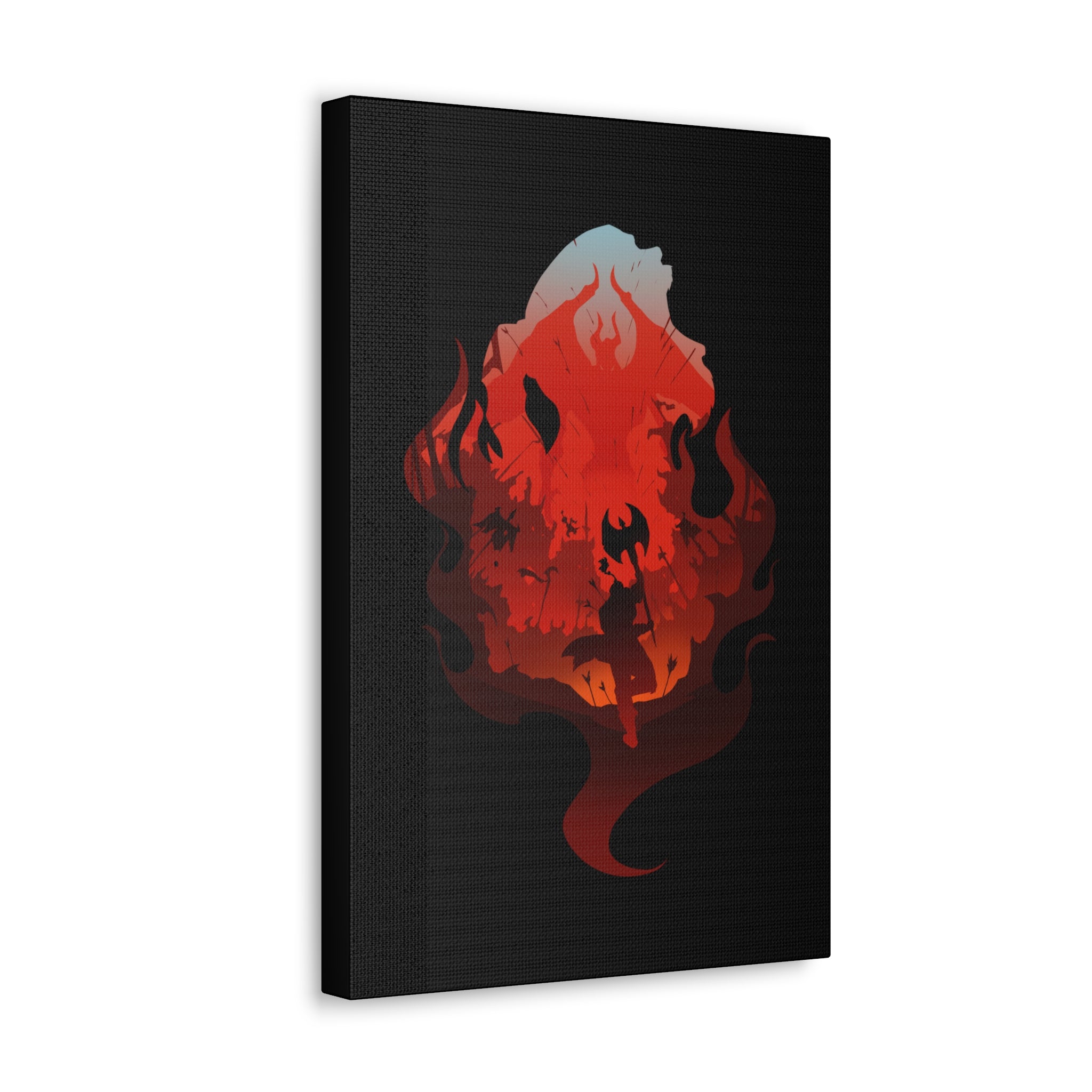 BARBARIAN CLASS SILHOUETTE CANVAS GALLERY WRAPS