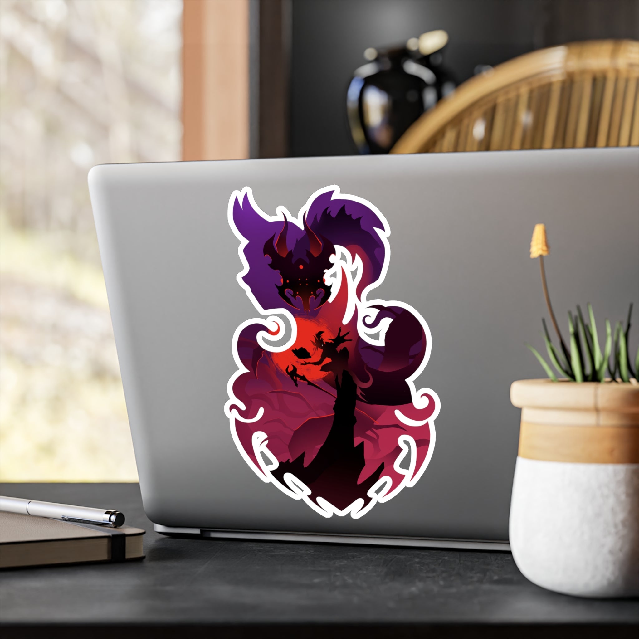 WARLOCK CLASS SILHOUETTE KISS-CUT VINYL DECAL