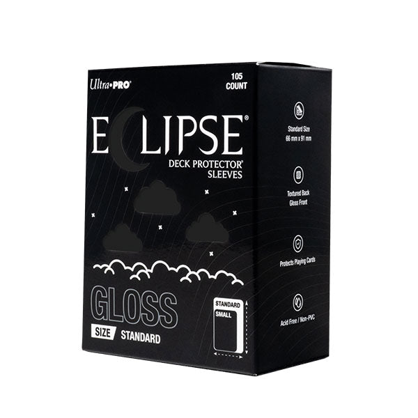 Card Sleeves: UltraPro Eclipse Standard Gloss | Jet Black (105 ct)