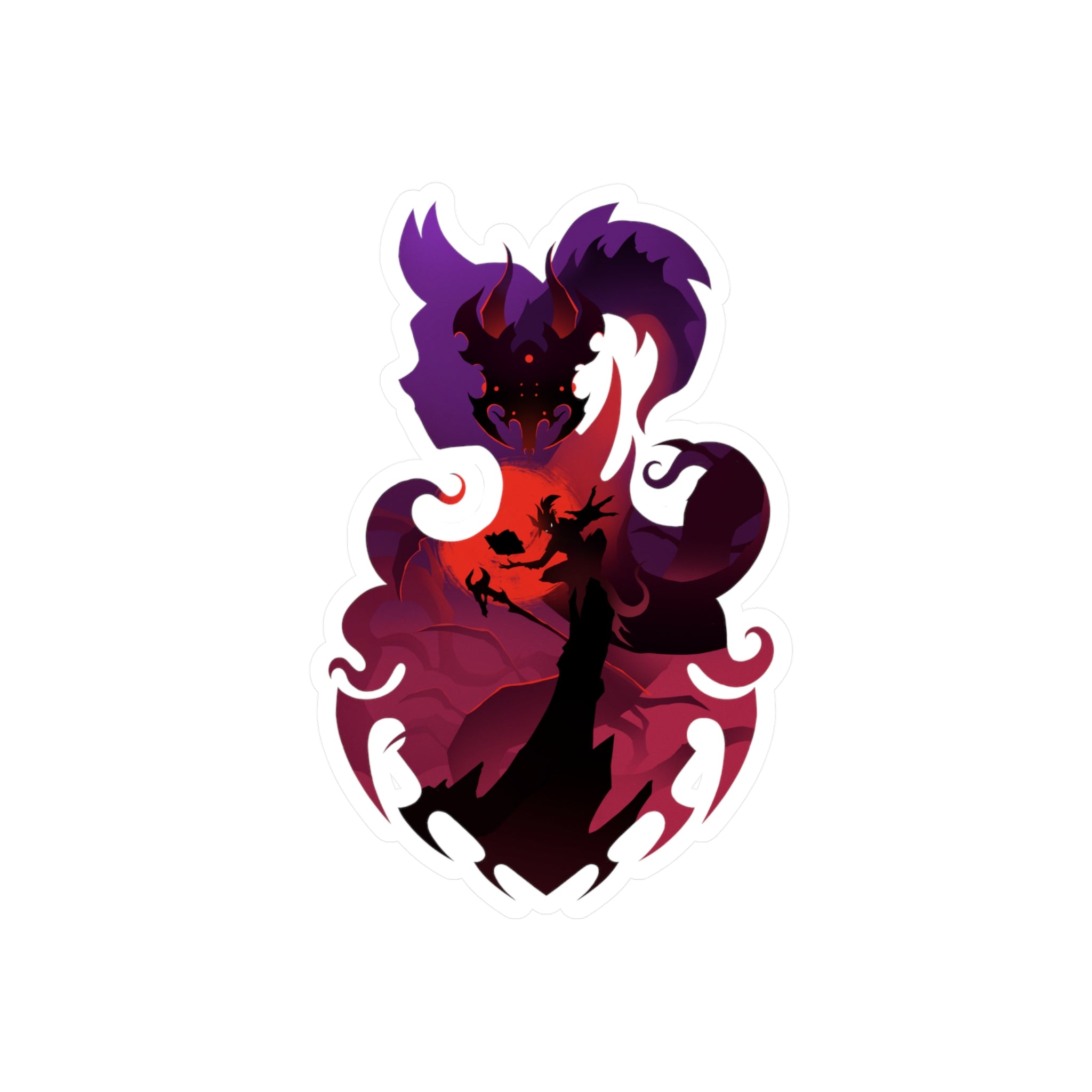 WARLOCK CLASS SILHOUETTE KISS-CUT VINYL DECAL