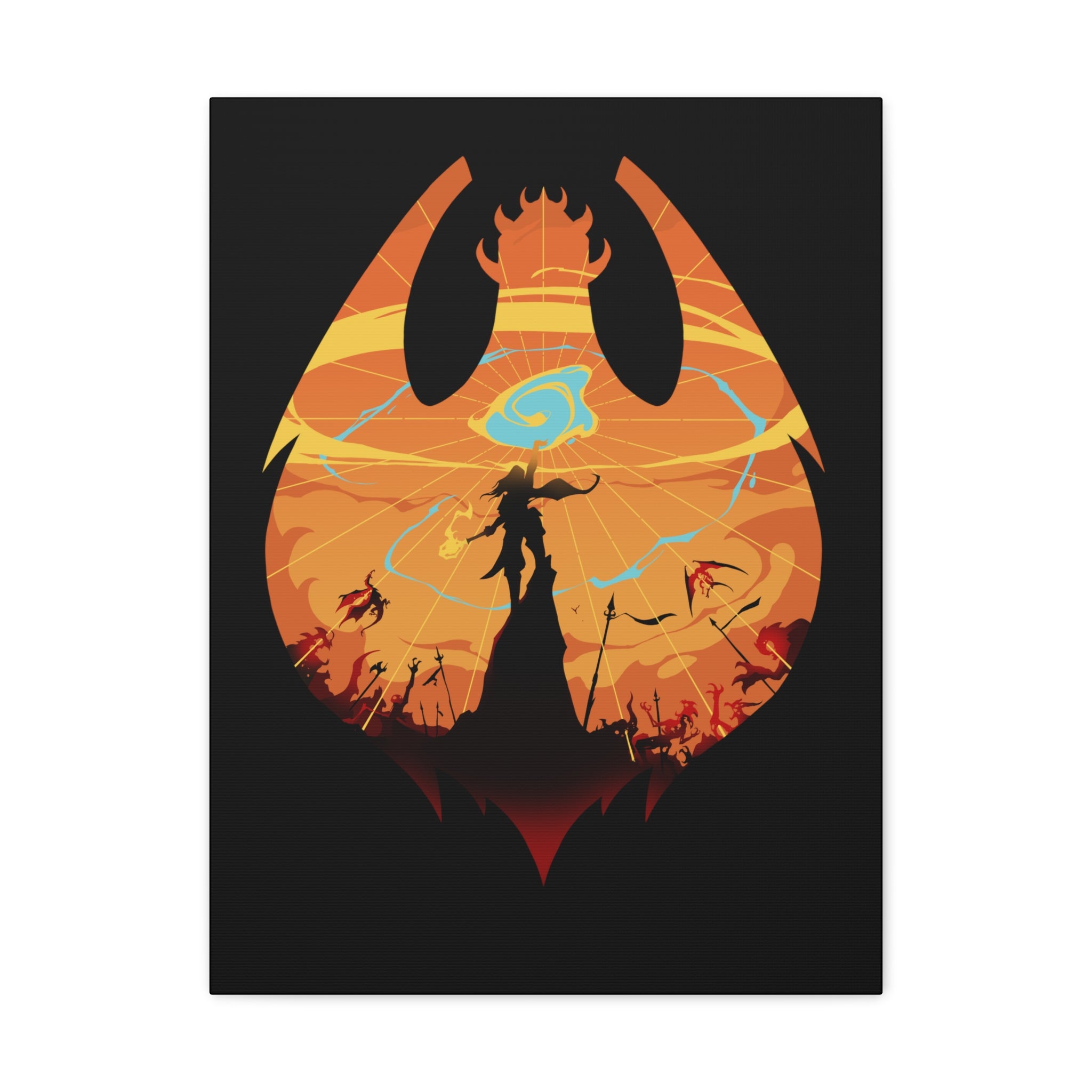 CLERIC CLASS SILHOUETTE CANVAS GALLERY WRAPS