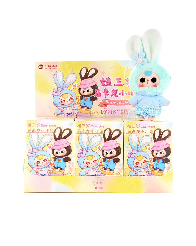 Blind Box: Baby Three Rabbit Macaron Cute Bunny