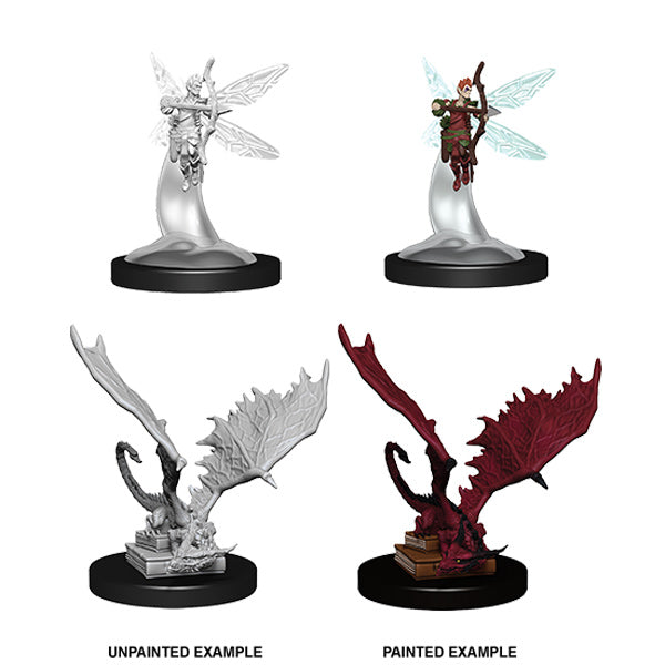 D&D Nolzur's Marvelous Miniatures: Unpainted Minis- Wave 9- Sprite & Pseudodragon