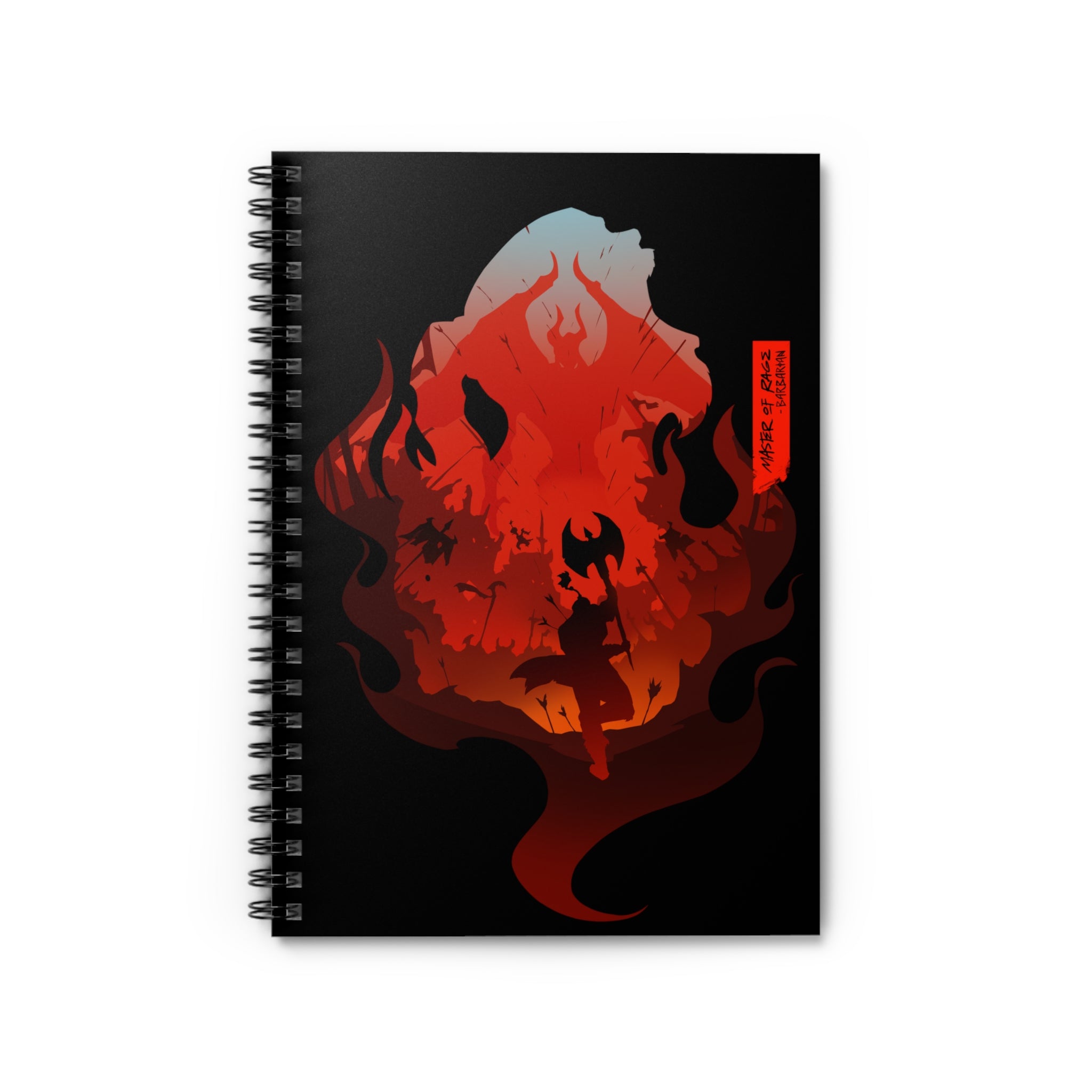 BARBARIAN CLASS SILHOUETTE CAMPAIGN JOURNAL SPIRAL NOTEBOOK