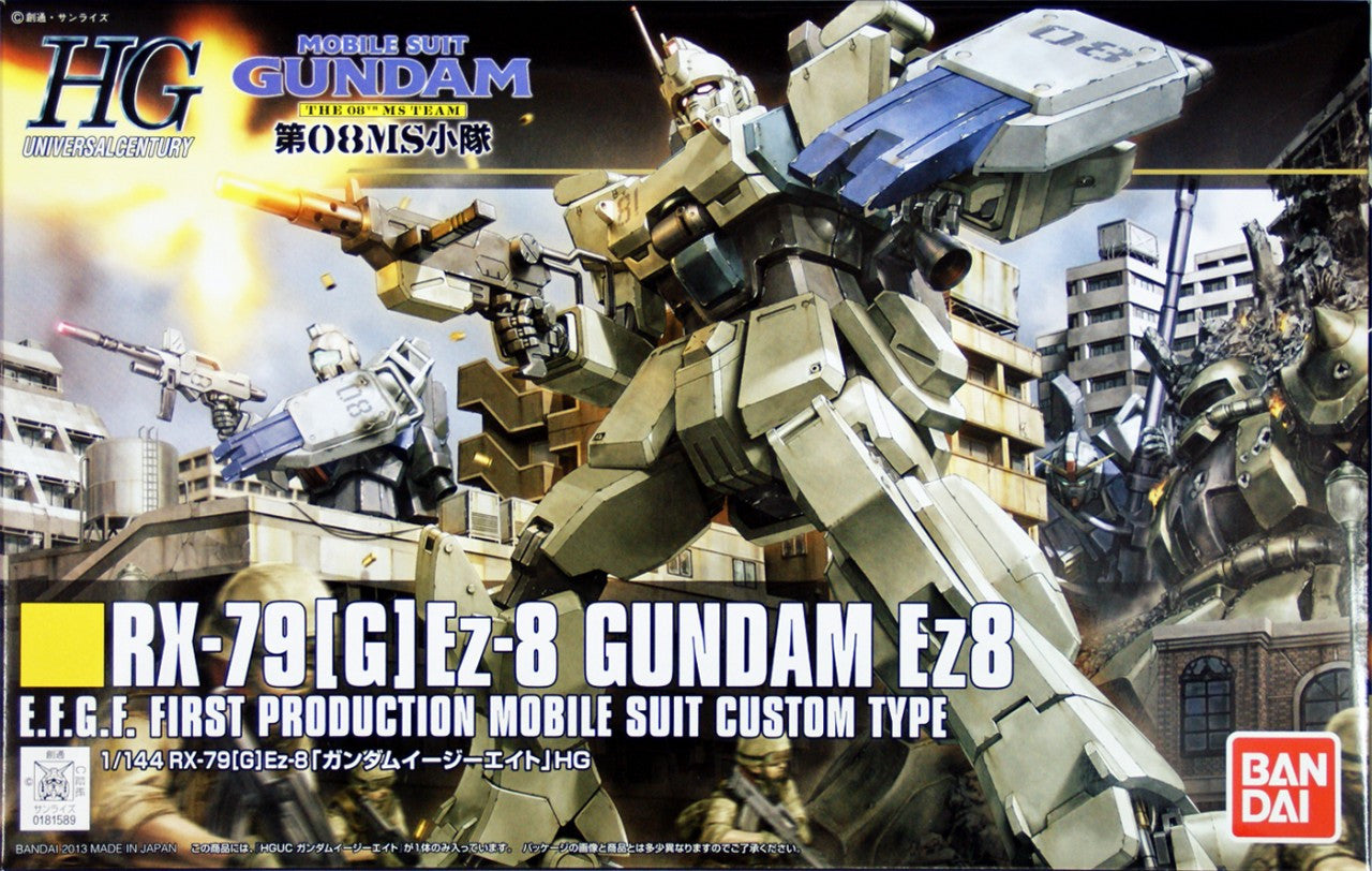 Gundam Model Kit: HGUC 1/144 Gundam 08th MS Team- #155 Gundam Ez8