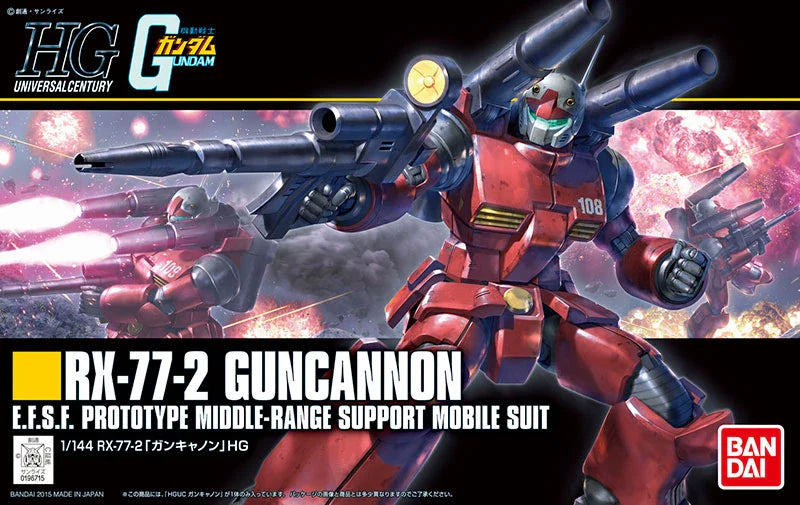 Gundam Model Kit: HGUC 1/144- RX-77-2 Guncannon