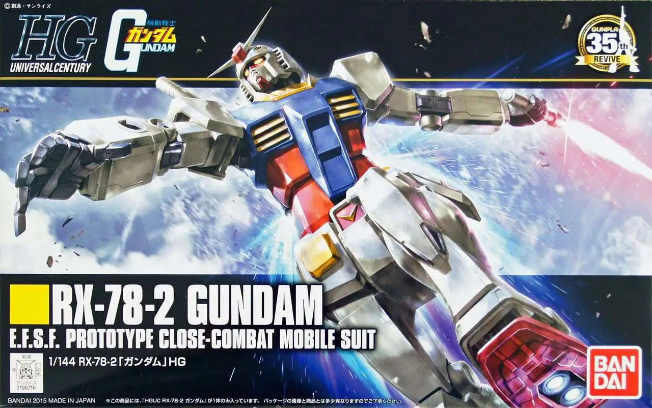 Gundam Model Kit: HGUC Mobile Suit Gundam- #191 RX-78-2 Gundam (Revive)