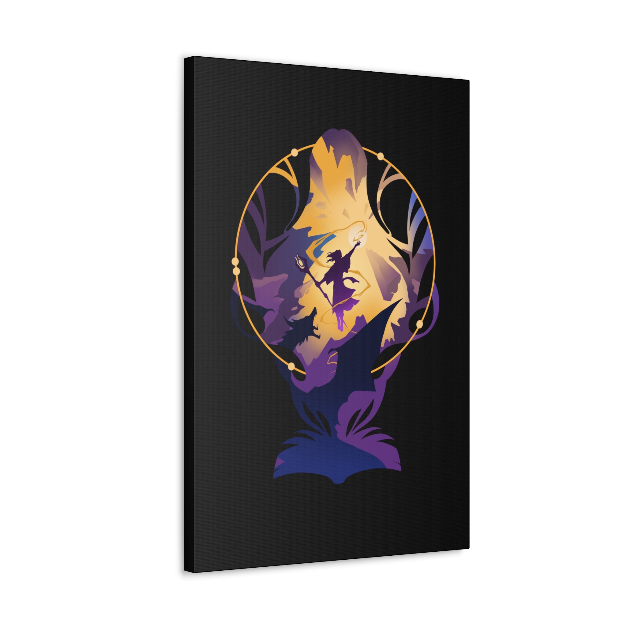 WIZARD CLASS SILHOUETTE CANVAS GALLERY WRAPS
