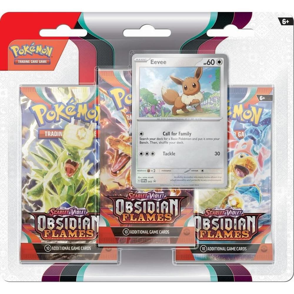 Pokemon: Obsidian Flames - 3-Pack Blister (Eevee)