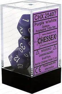 7-Die Set Opaque: Purple/White