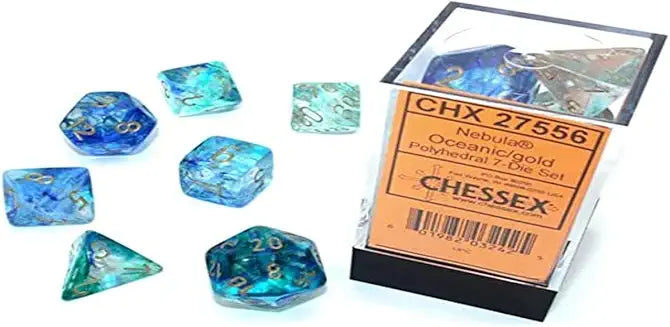 7-Die Set Nebula Luminary: Oceanic/gold