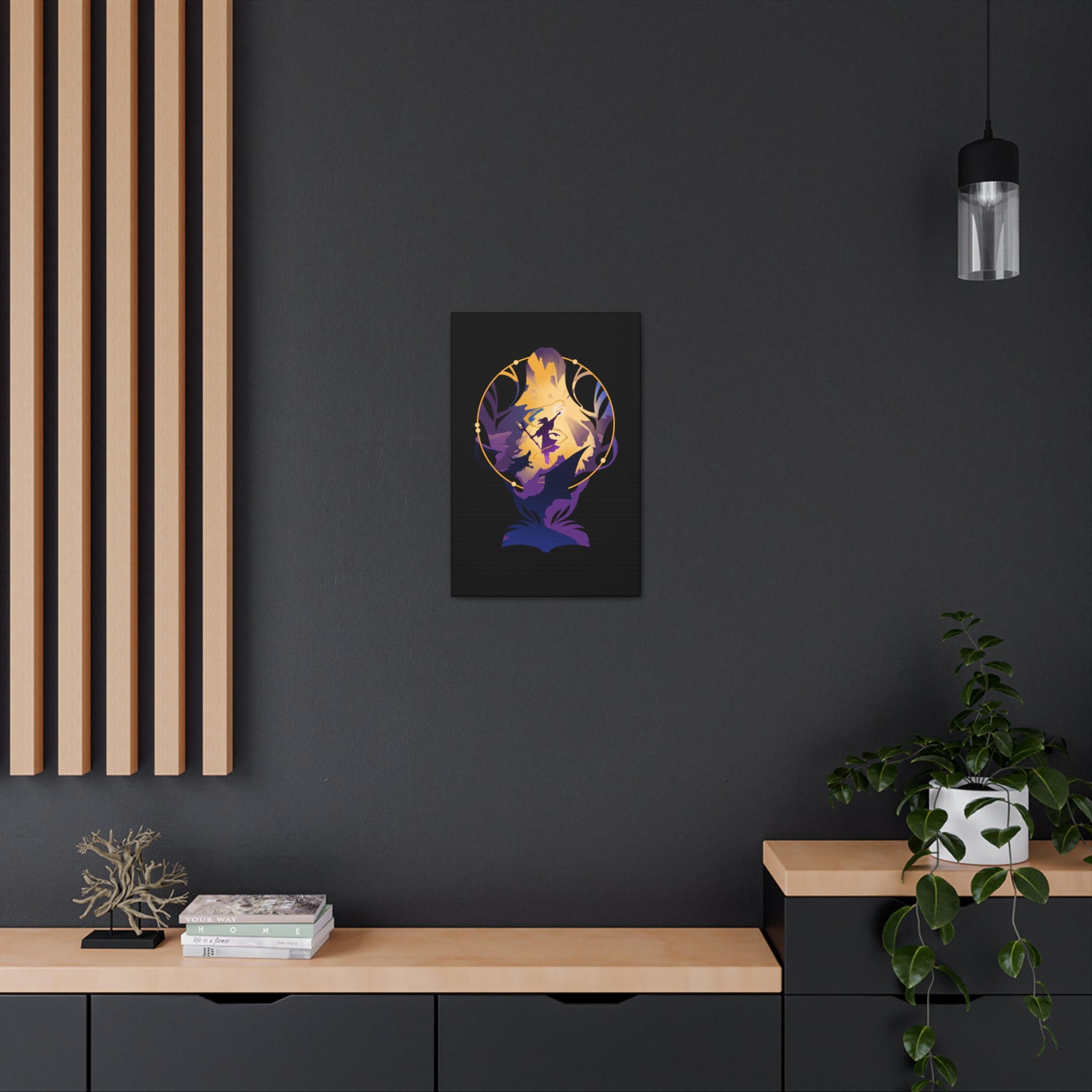 WIZARD CLASS SILHOUETTE CANVAS GALLERY WRAPS