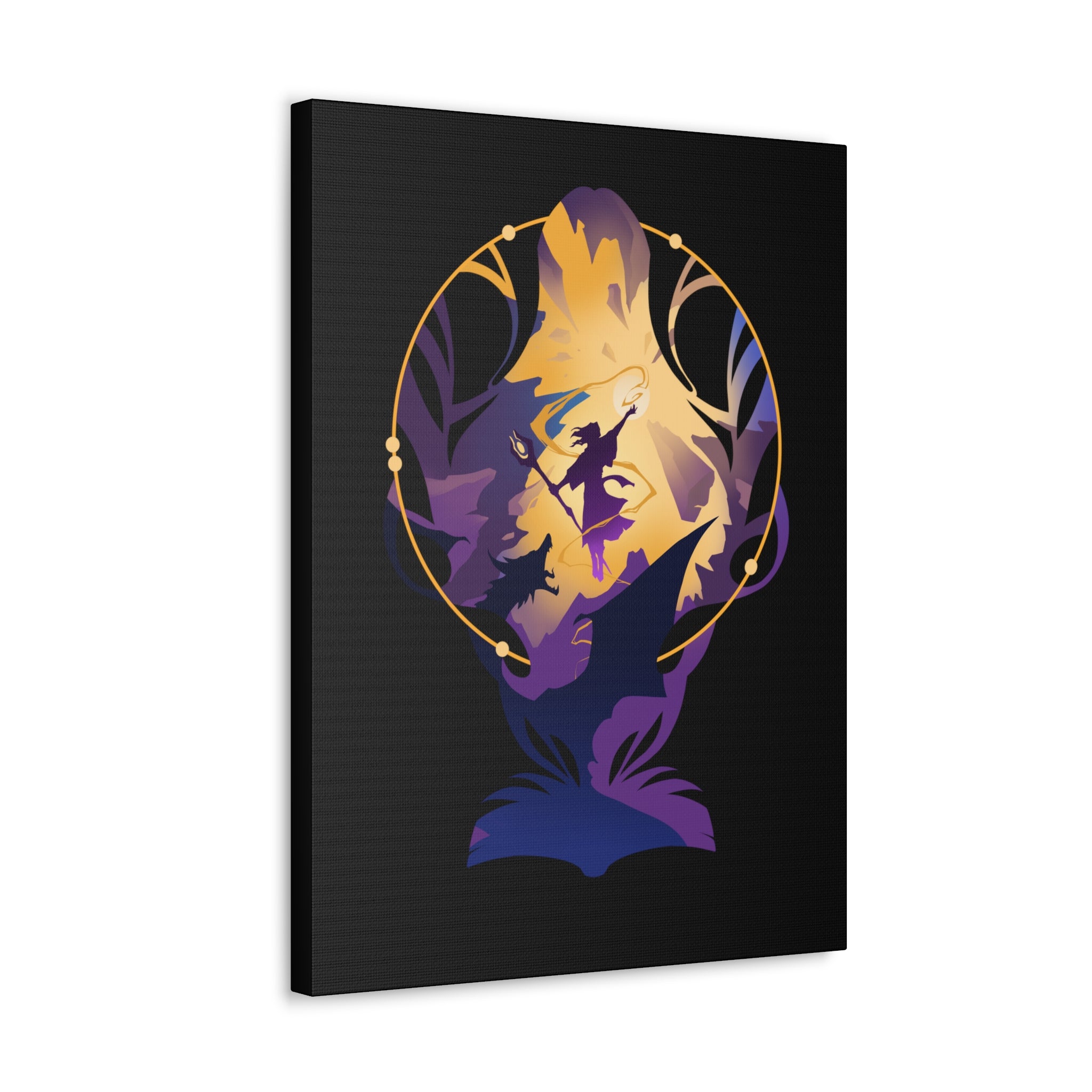 WIZARD CLASS SILHOUETTE CANVAS GALLERY WRAPS