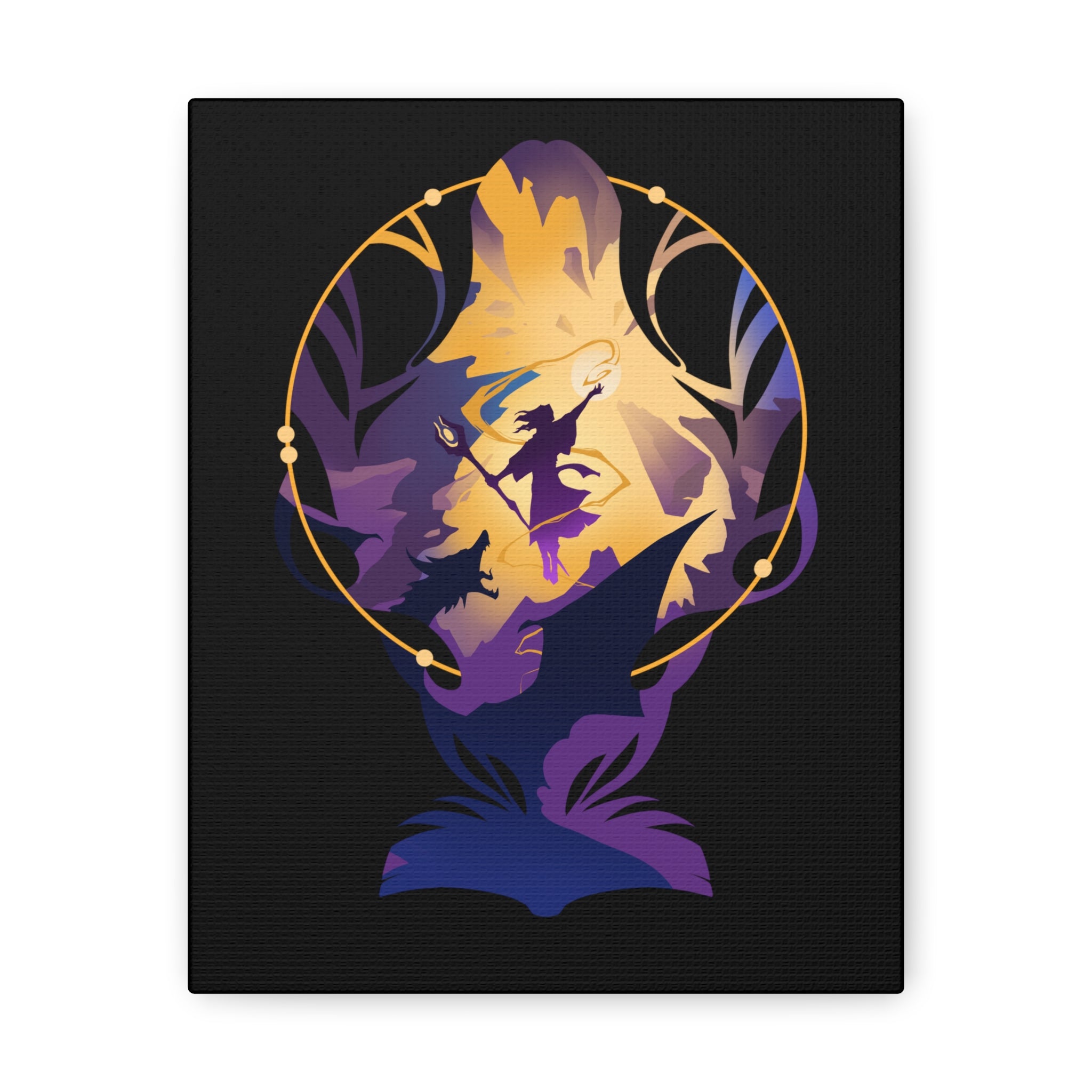WIZARD CLASS SILHOUETTE CANVAS GALLERY WRAPS