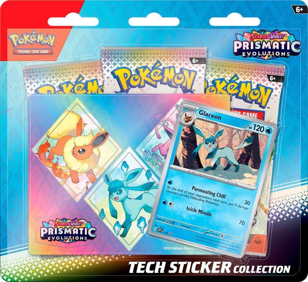 Pokemon: Prismatic Evolutions Tech Sticker Collection [Glaceon]