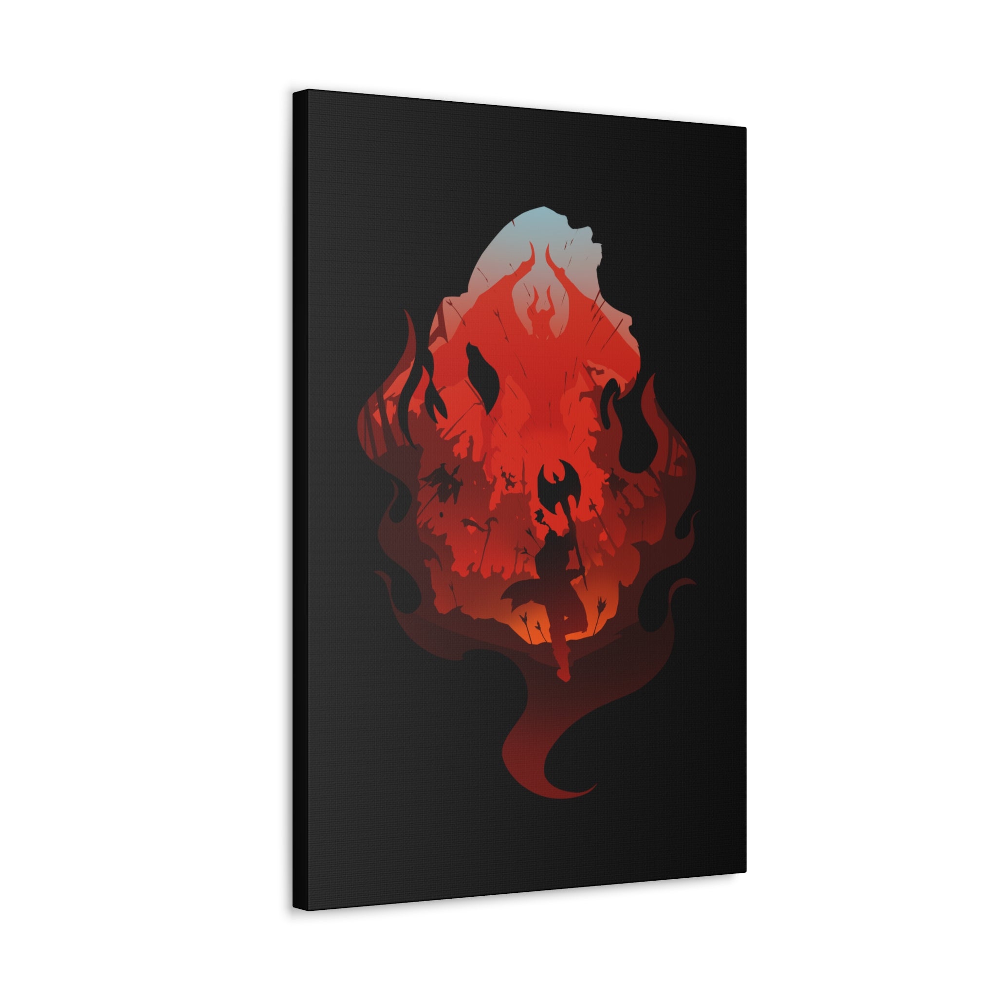 BARBARIAN CLASS SILHOUETTE CANVAS GALLERY WRAPS