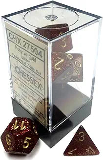 7-Die Set Glitter: Ruby/Gold