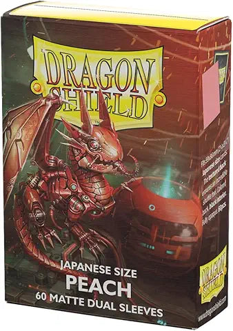 Dragon Shield Sleeves: Japanese DUAL - Matte Peach 'Piip' (60 ct.)