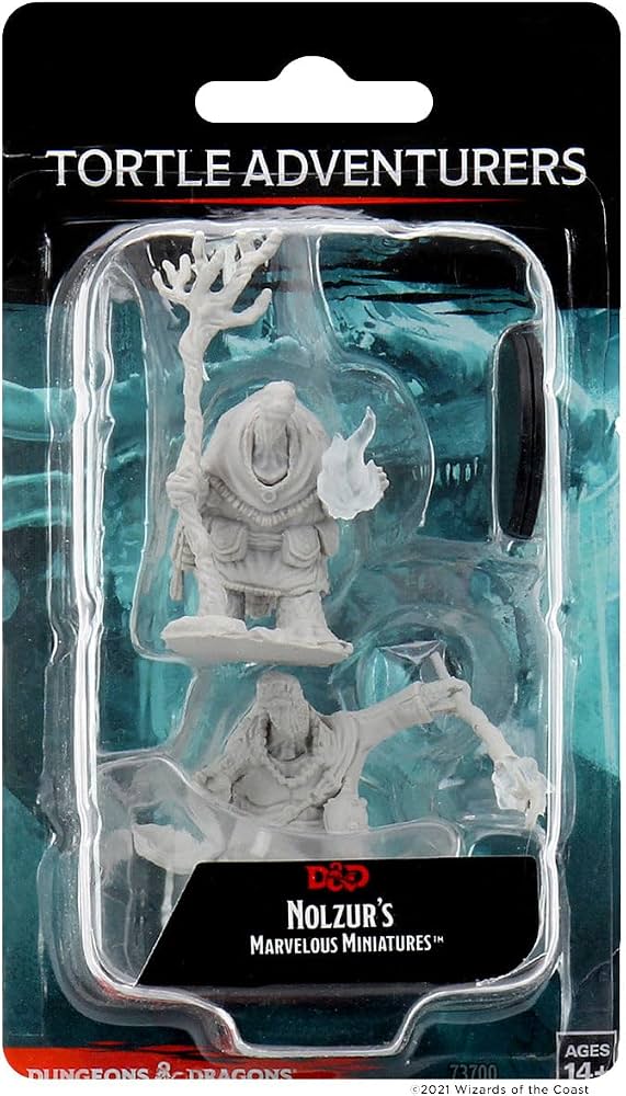 D&D Nolzur's Marvelous Miniatures: Unpainted Minis - Tortle Adventurers (Wave 9)