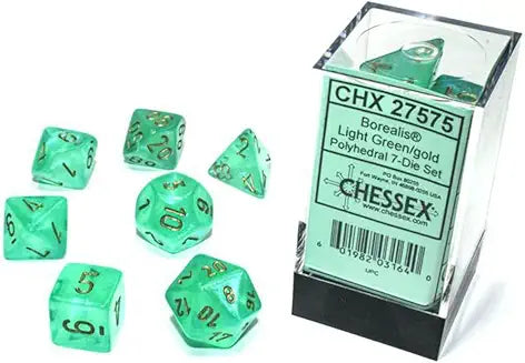 7-Die Set Borealis Luminary: Light Green/Gold