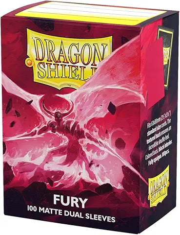 Dragon Shield Sleeves: Standard DUAL - Matte Fury 'Alaric, Crimson King' (100 ct.)