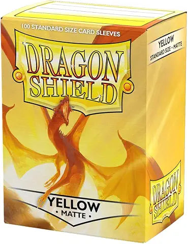 Dragon Shield Sleeves: Standard - Matte Yellow (100 ct.)