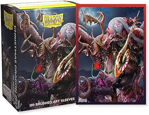 Dragon Shield Sleeves: Standard - Brushed 'Christmas Dragon 2022' Art, Limited Edition (100 ct.)
