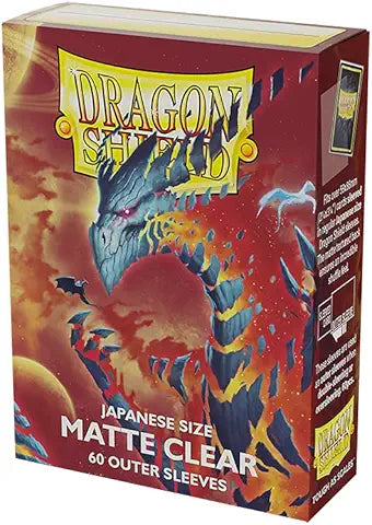 Dragon Shield Sleeves: Japanese - Matte Outer Sleeves - Clear 'Cosmere' (60 ct.)
