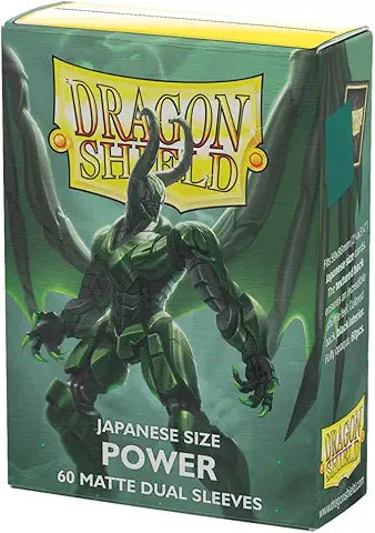 Dragon Shield Sleeves: Japanese DUAL - Matte Green/Power (60 ct.)