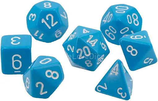 7-Die Set Opaque: Light Blue/White