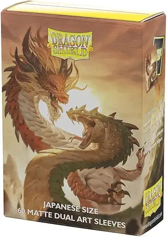 Dragon Shield Sleeves: Japanese DUAL - Matte 'Wood Snake' (60 ct.)