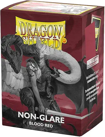 Dragon Shield Sleeves: Standard - Matte Non-Glare Blood Red (100 ct.)