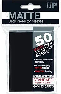 Deck Protectors: PRO-Matte - Solid Black (50)