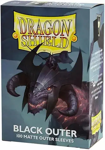 Dragon Shield Sleeves: Standard - Matte Outer Sleeves  - Black (100 ct.)