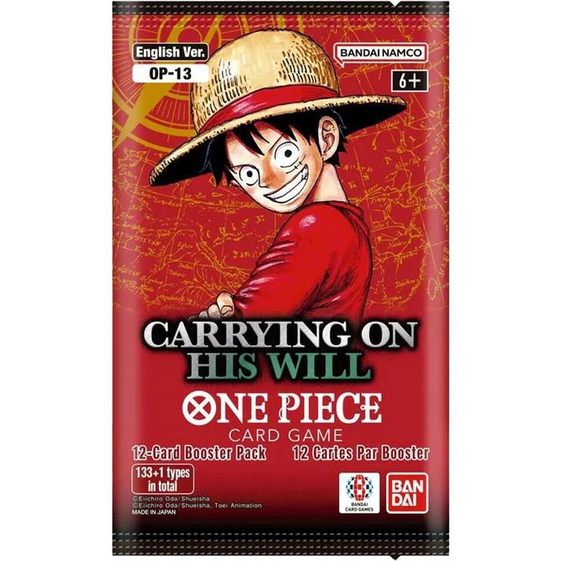 One Piece: Carrying On His Will OP13 - Sleeved Booster Pack - ENGLISH