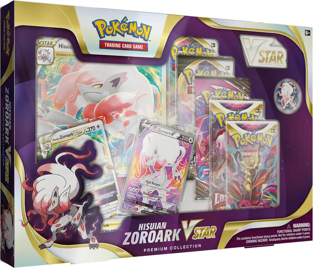 Pokemon: Hisuian Zoroark VSTAR Premium Collection (International Version)