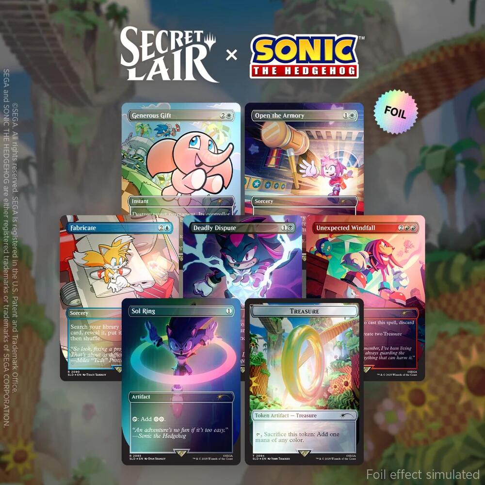 Magic the Gathering: Secret Lair x Sonic the Hedgehog - Chasing Adventure [Rainbow Foil Edition]