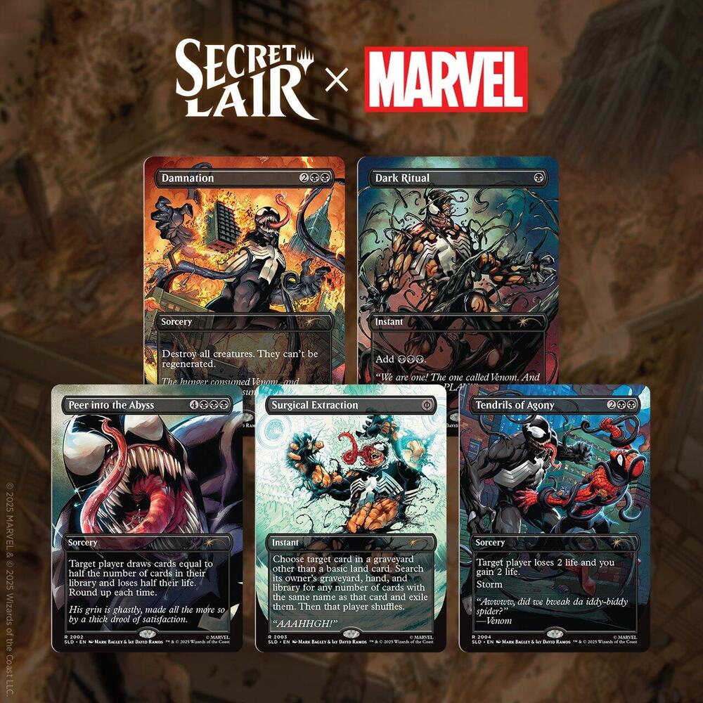 Magic the Gathering: Secret Lair Drop Series x Marvel's Spider-Man | Venom Unleashed | Colors